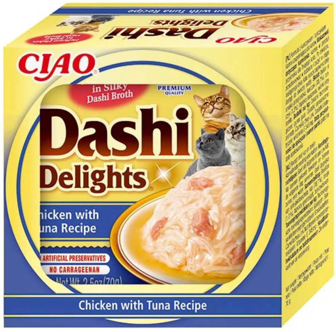CIAO Inaba Dashi Delights Kip Tonijn Kattensnack 70g
