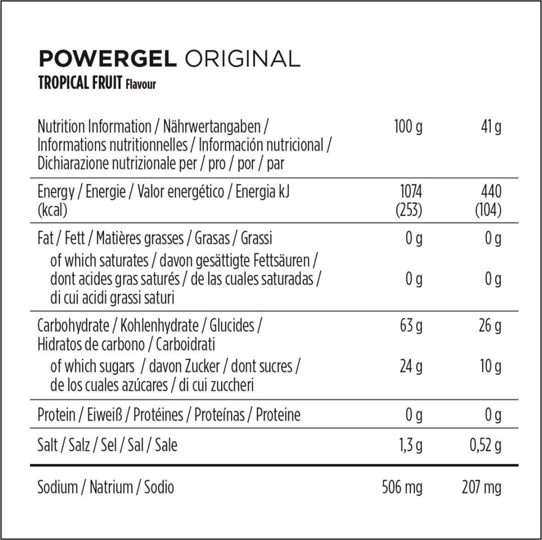 PowerBar PowerGel Energiegel 41g - Tropical Fruit - afbeelding 4 van 4