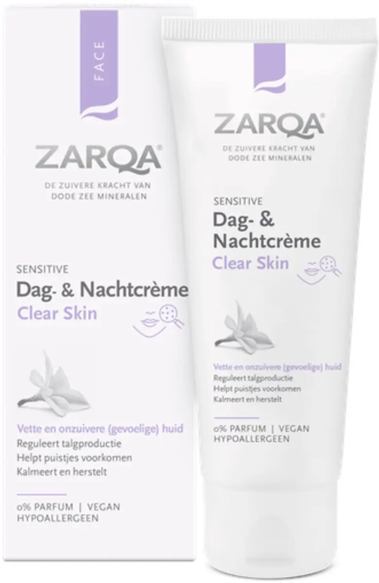Zarqa Clear Skin Dag- en Nachtcrème - 2x75ml - afbeelding 6 van 6