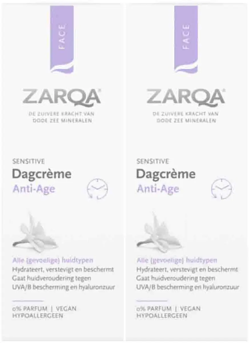 Zarqa Anti-Age Dagcrème - 2x50ml - afbeelding 5 van 6