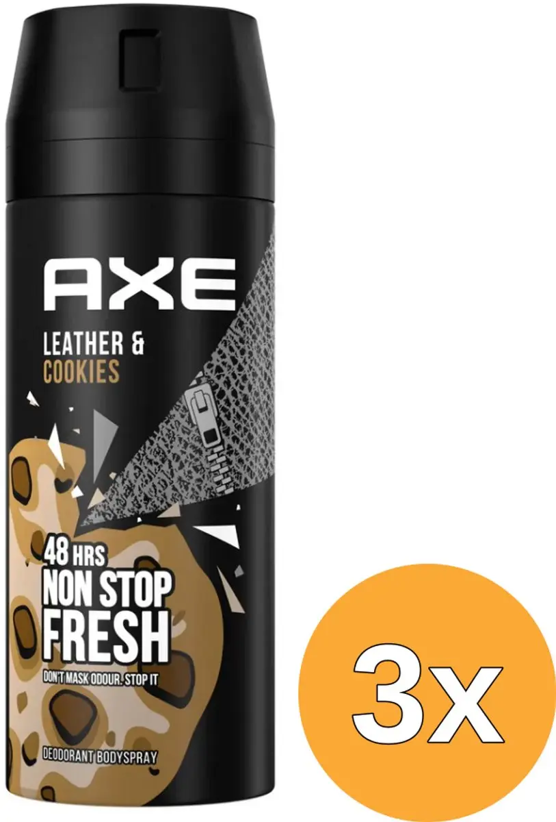 3x Axe Deodorant bodyspray collision (150 ml)