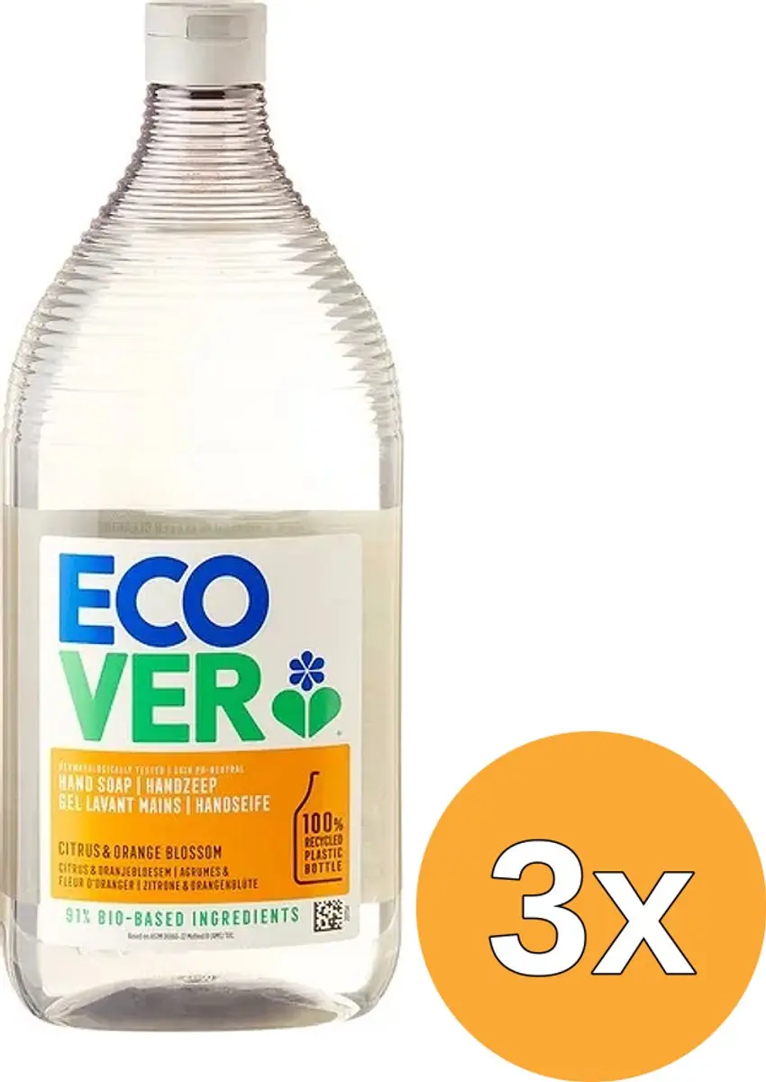 3x Ecover Handzeep Citrus (1000 ml)
