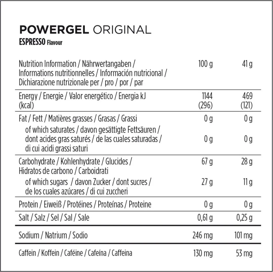 PowerBar PowerGel Original 24x41g - Espresso - afbeelding 2 van 3