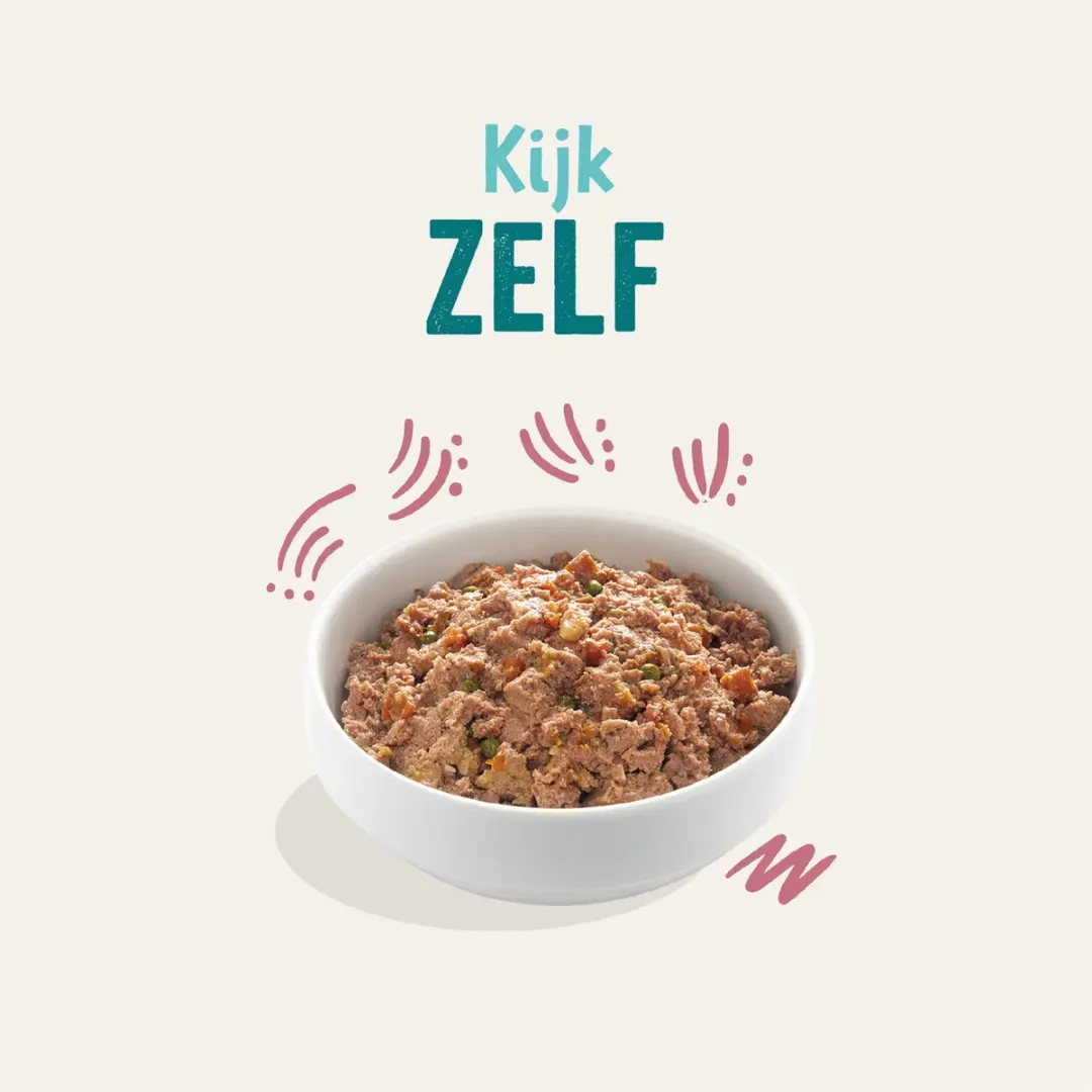 Edgard & Cooper Kuipje Hondenvoer Eend Kip Broccoli 300g - afbeelding 3 van 6