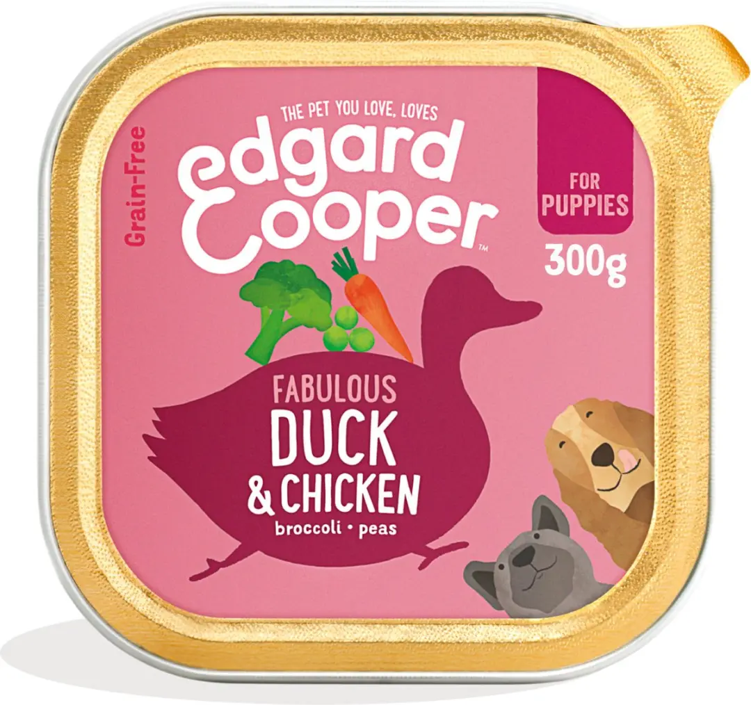 Edgard & Cooper Kuipje Hondenvoer Eend Kip Broccoli 300g