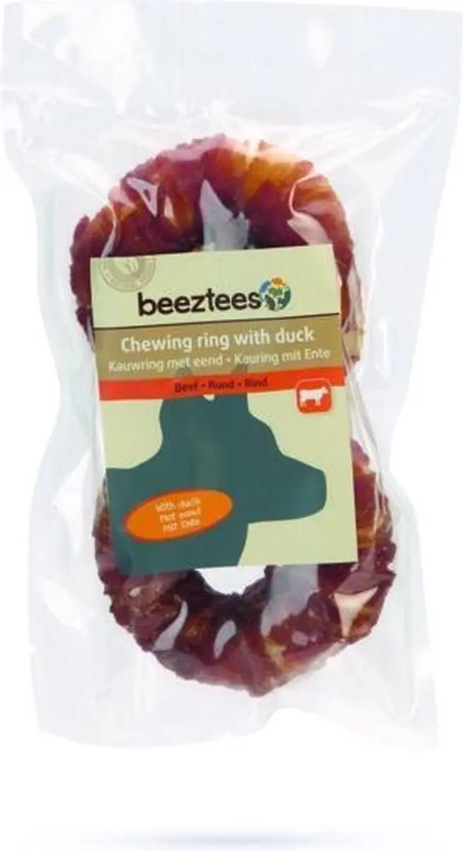 Beeztees Culinair Kauwring Donut met Eend