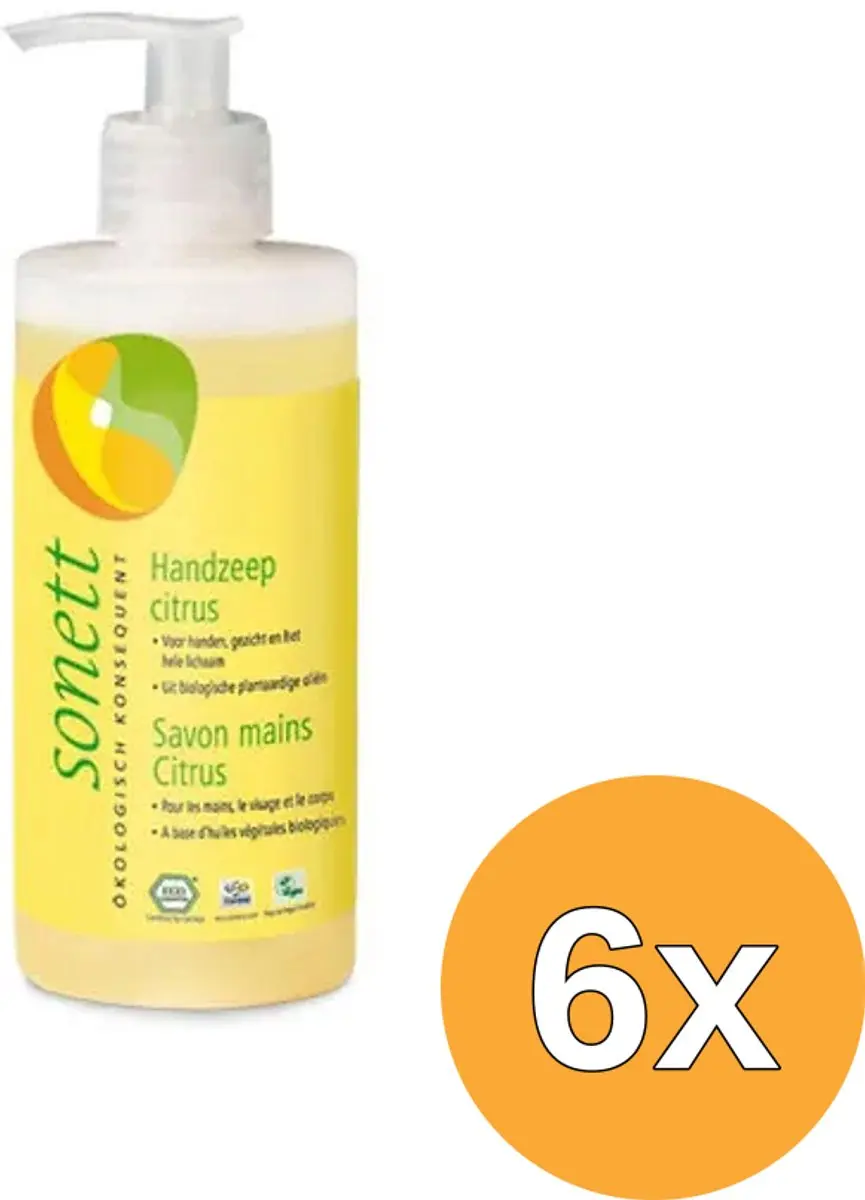 6x Sonett Handzeep citrus vloeibaar (300 ml)