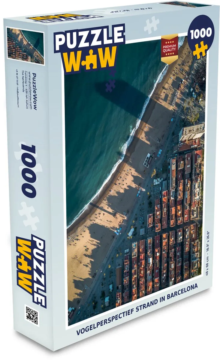 PuzzleWow Legpuzzel Barcelona 1000 Stuks