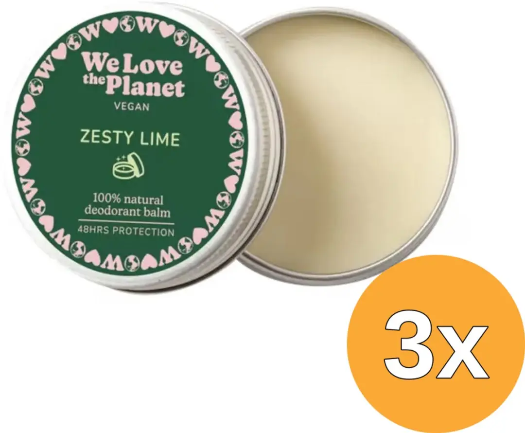 3x We Love The Planet Deodorant Balm