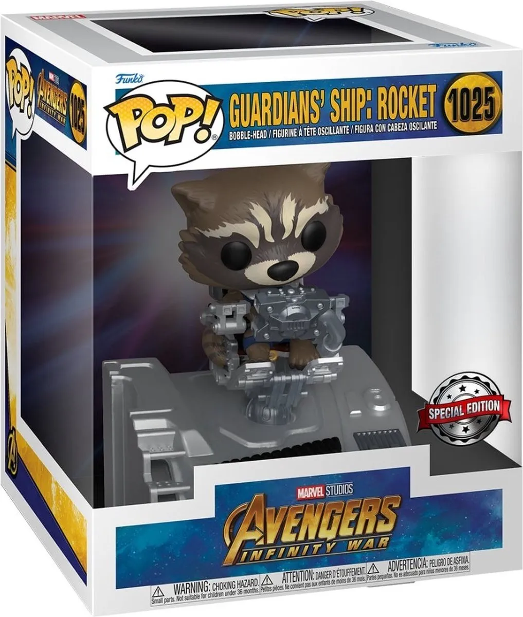 Marvel Funko POP! Deluxe Rocket Verzamelfiguur 63211 - 9cm - Multicolor
