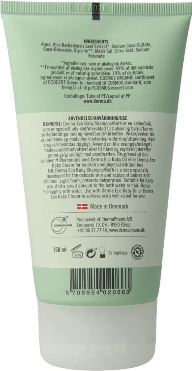 Derma Eco Baby Shampoo & Lichaam 150ml