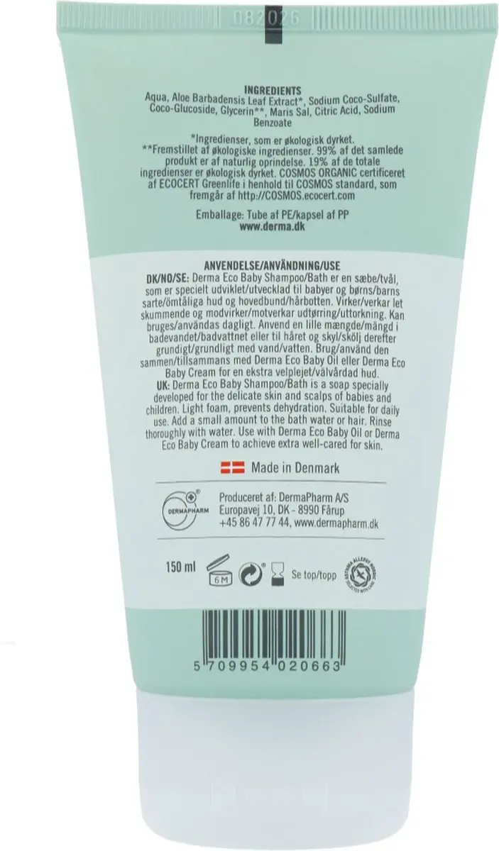 Derma Eco Baby Shampoo & Lichaam 150ml