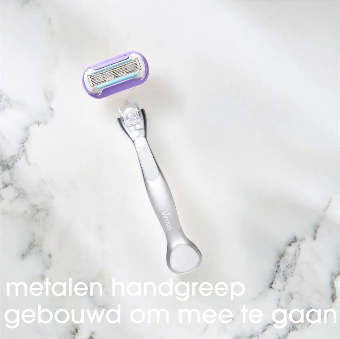 Gillette Venus Deluxe Smooth Platinum Scheermes - 5 Bladen - Paars