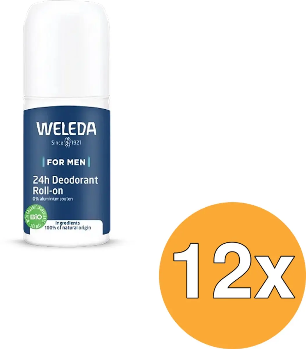 12x WELEDA Men deodorant 24 hours (50 ml)