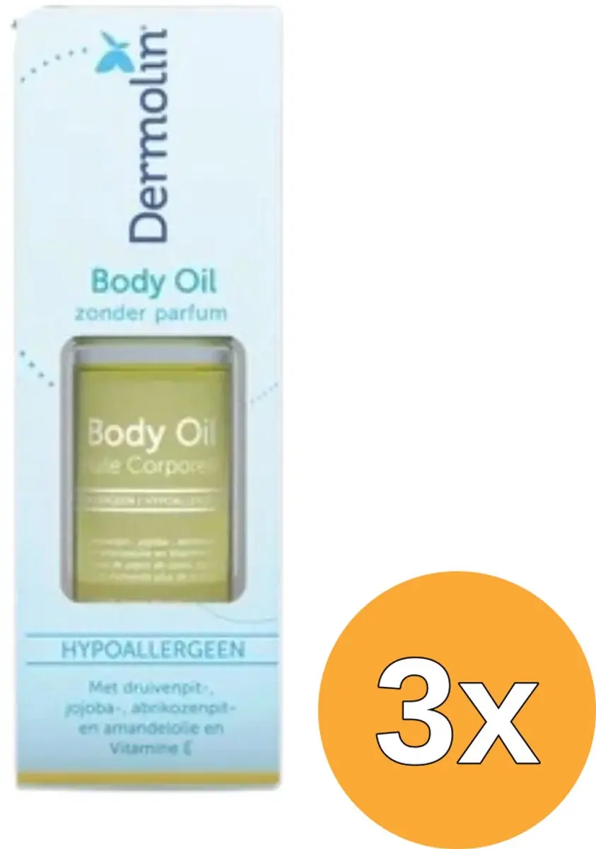 3x Dermolin Body Oil (75 ml)