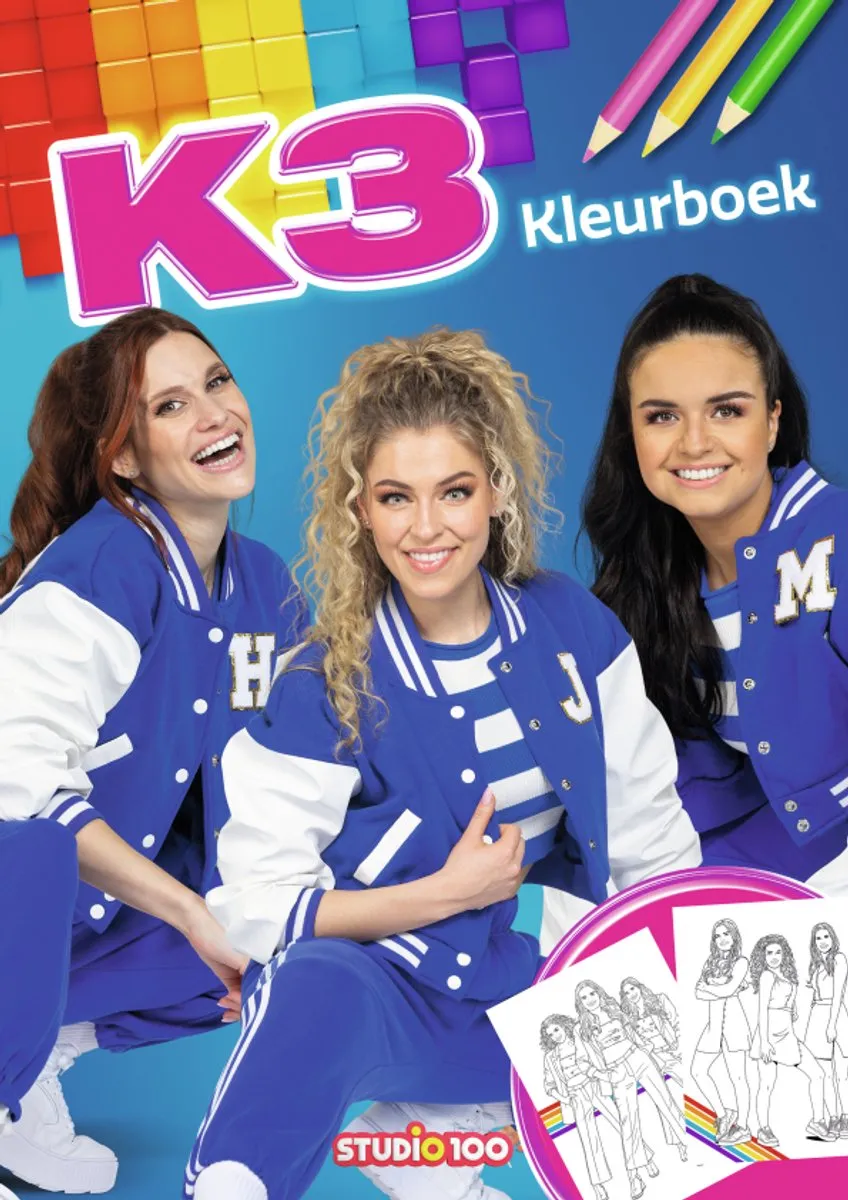 K3 Sport Kleurboek - 32 Pagina's - Blauw