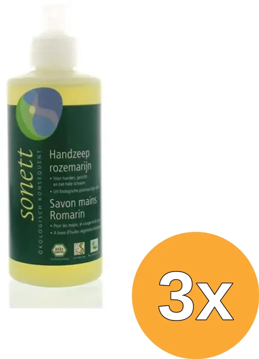 3x Sonett Handzeep rozemarijn vloeibaar (300 ml)