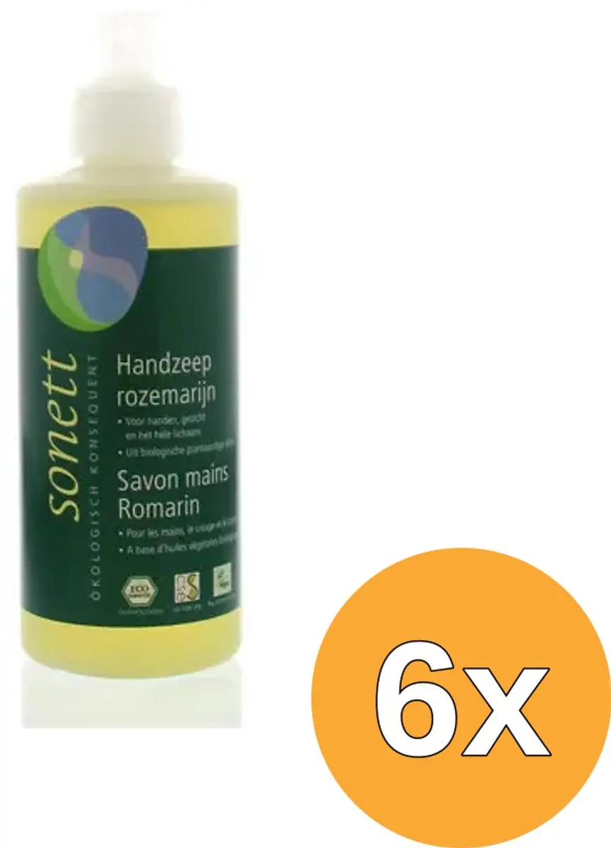 6x Sonett Handzeep rozemarijn vloeibaar (300 ml)