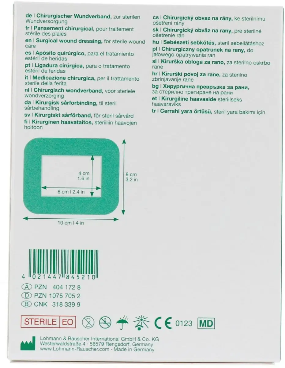 Lohmann & Rauscher Curapor Wondpleister 10x8cm - 5 Stuks