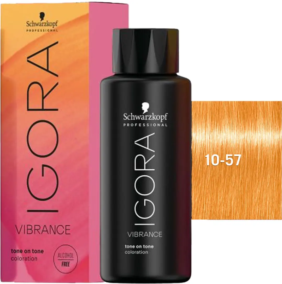 Schwarzkopf Igora Vibrance 10-57 Permanent Haarkleur 60ml - Zwart