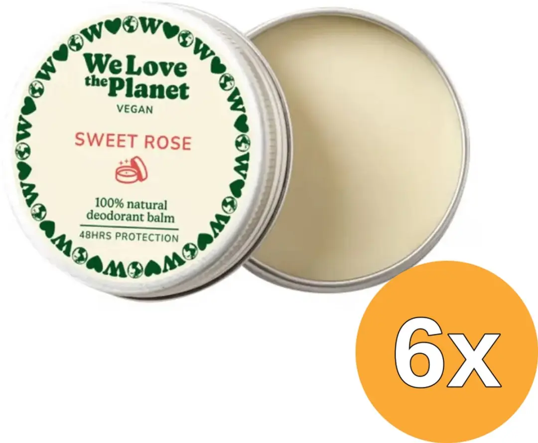 6x We Love The Planet Deodorant Balm