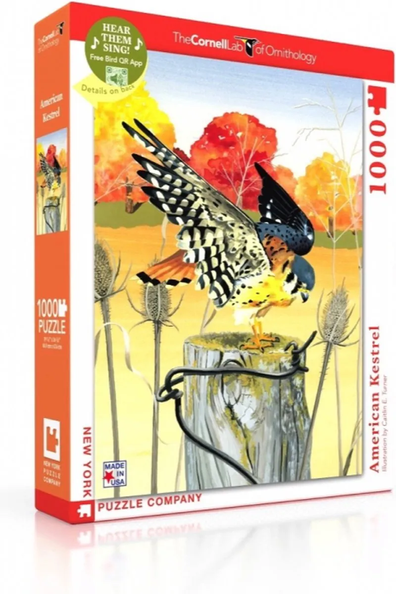 The New York Puzzle Company Cornell Lab American Kestrel 1000 Stuks