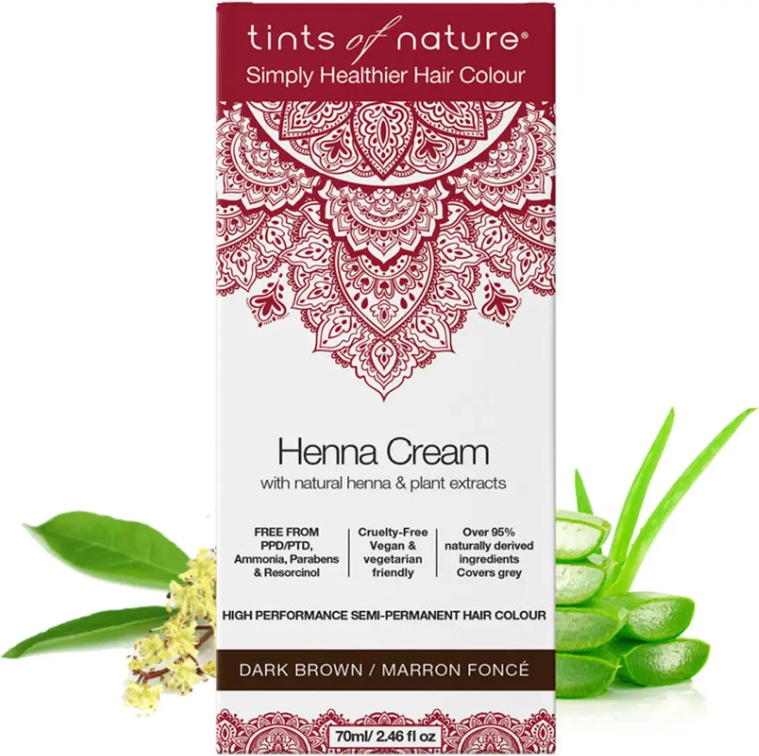 Tints Of Nature Henna Cream Diep Donker Bruin 70ml