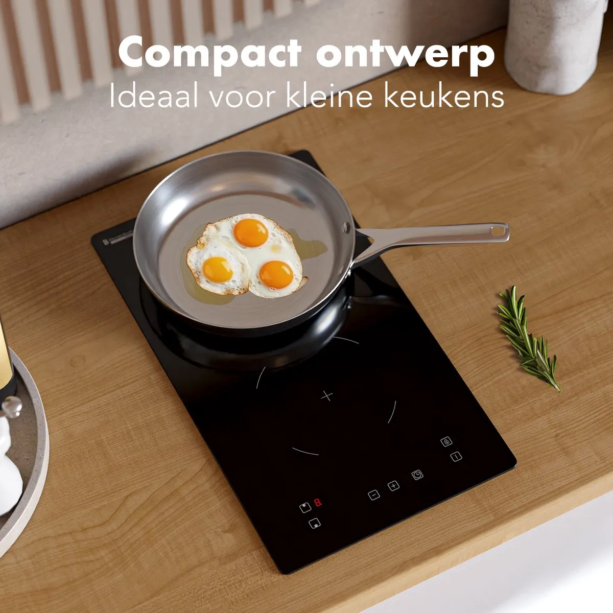 KitchenBrothers KB4049 Inductieplaat 2 Zones - 3300W - Zwart