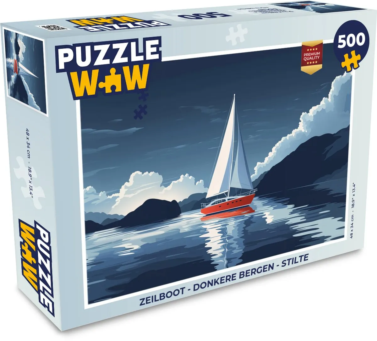 PuzzleWow Zeilboot Legpuzzel 500 Stuks