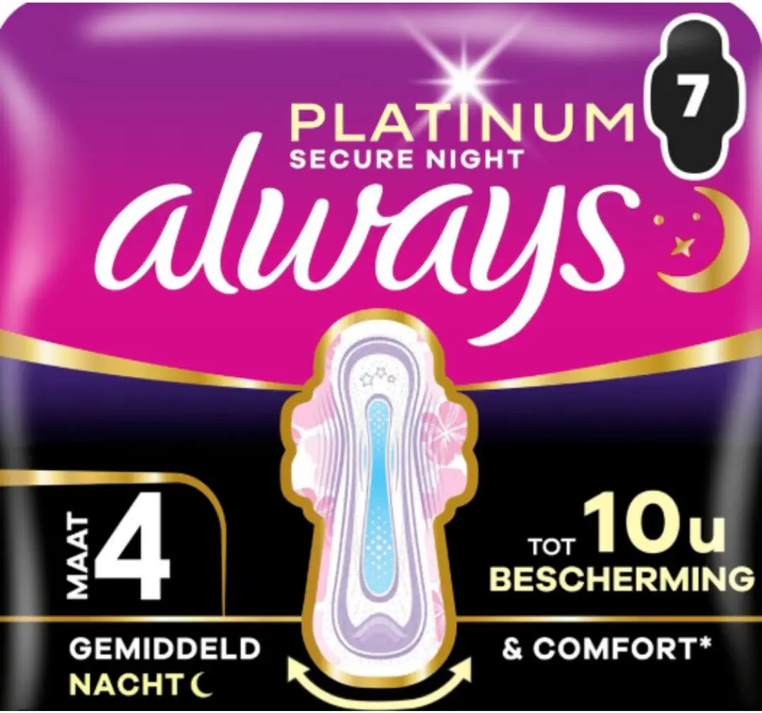 Always Platinum night maandverband vleugels