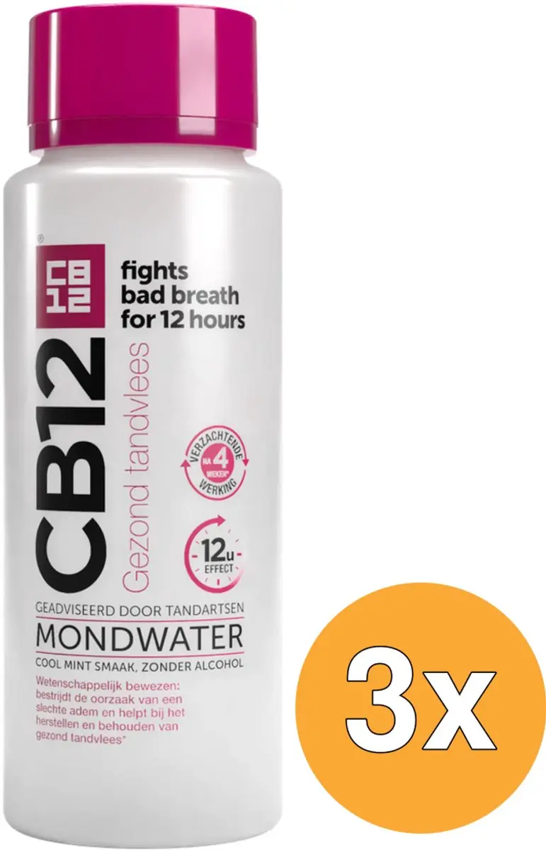 3x CB12 Gezond Tandvlees Mondwater (250 ml)