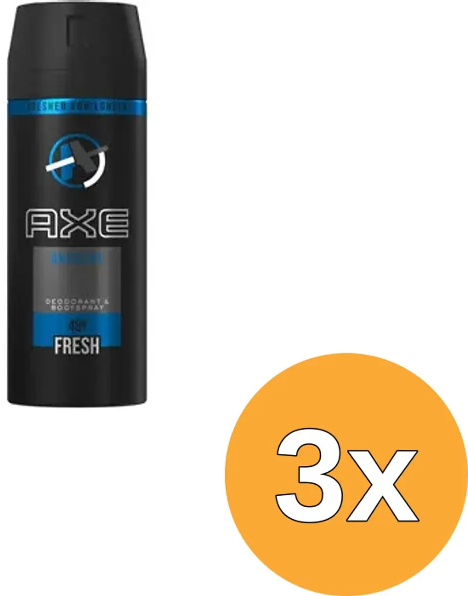 3x Axe Deo Bodyspray Anarchy For Him (150 ml)