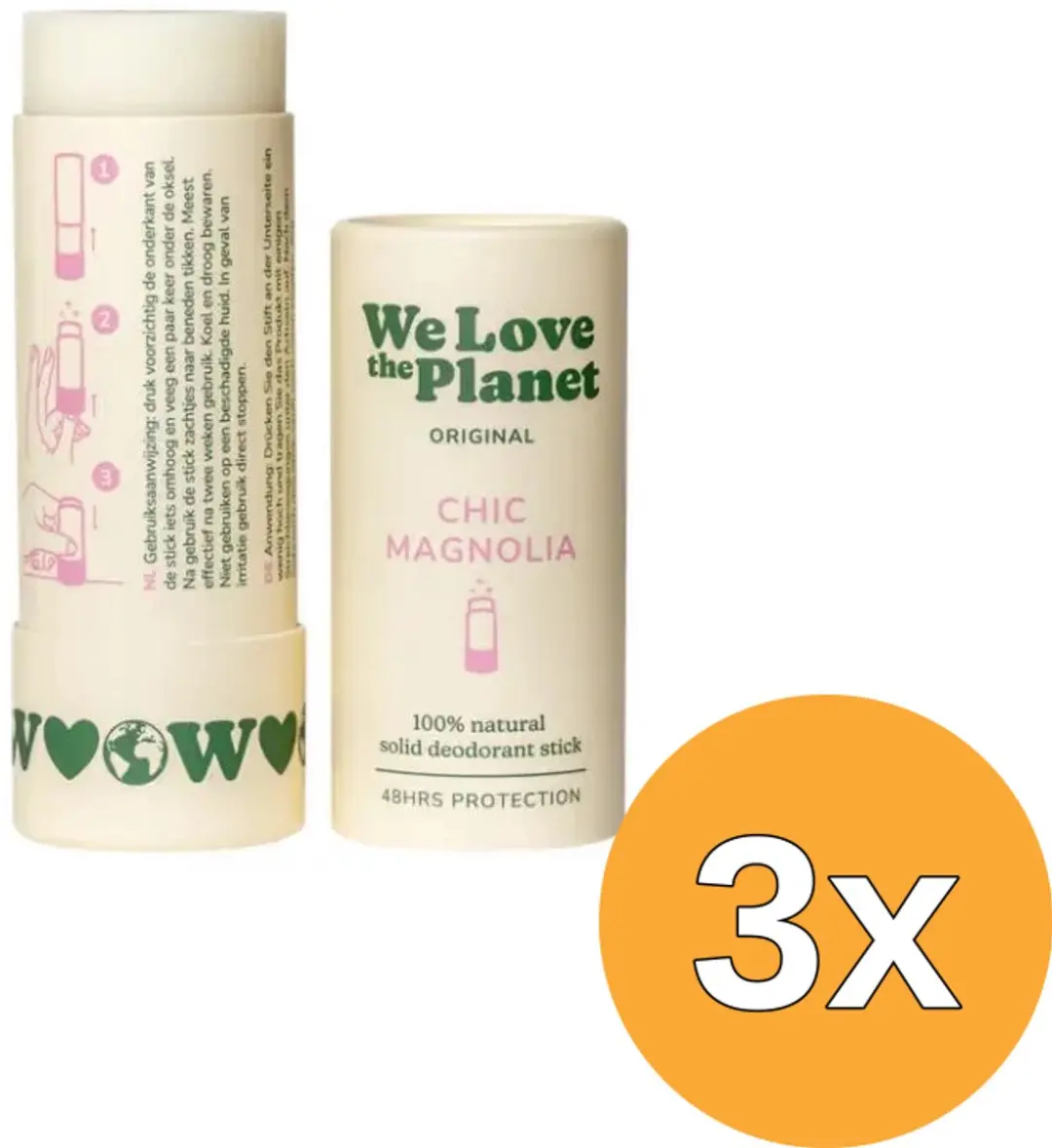 3x We Love The Planet Deodorant Stick