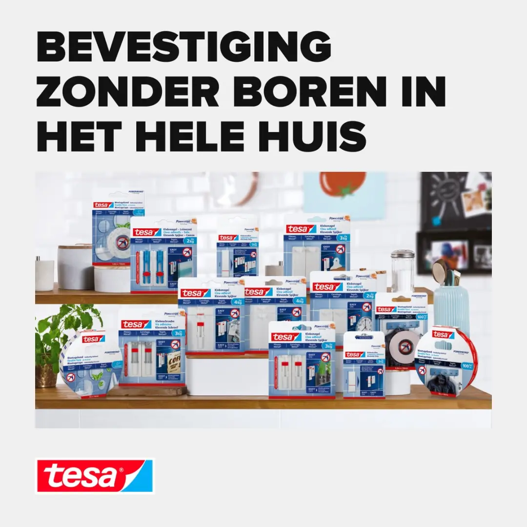 Tesa Lijnagel Verstelbaar 3kg - 2 Stuks - Metaal - afbeelding 6 van 6