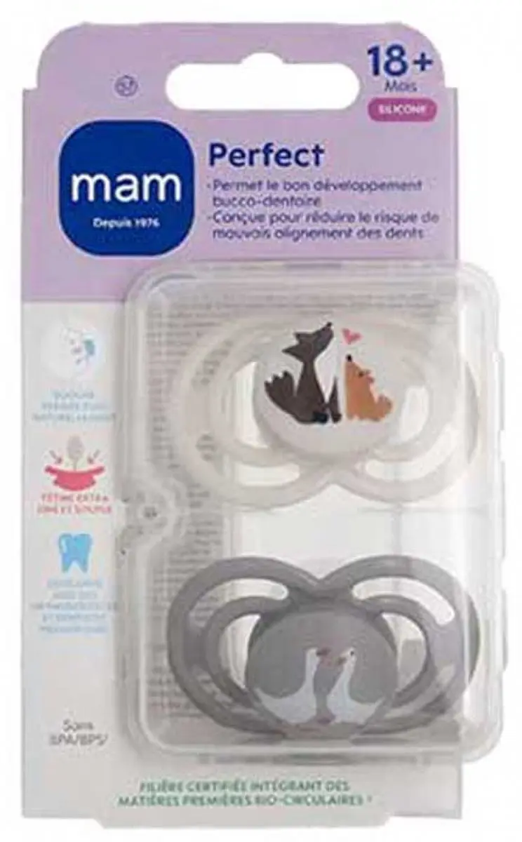 MAM 2 Perfecte Dierenspenen 18 Maanden en Ouder (Modellen : Vossen en ganzen)