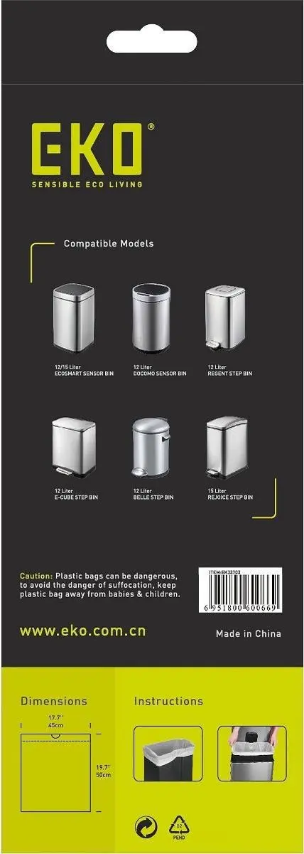 EKO Afvalzakken Type C 10-15L - 20 Stuks - afbeelding 2 van 6