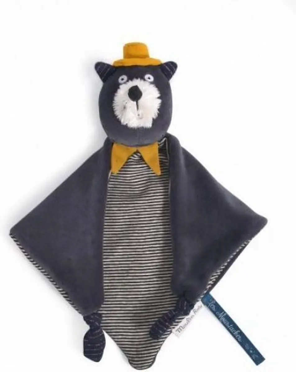 Moulin Roty Knuffeldoek Grijze Kat Les Moustaches