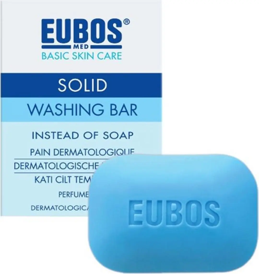 Eubos Compact Wastablet Blauw Z/parf 125g