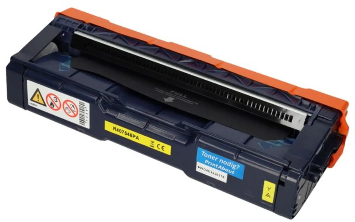 PrintAbout Ricoh 407546 Toner Geel - Extra Hoge Capaciteit 1.800