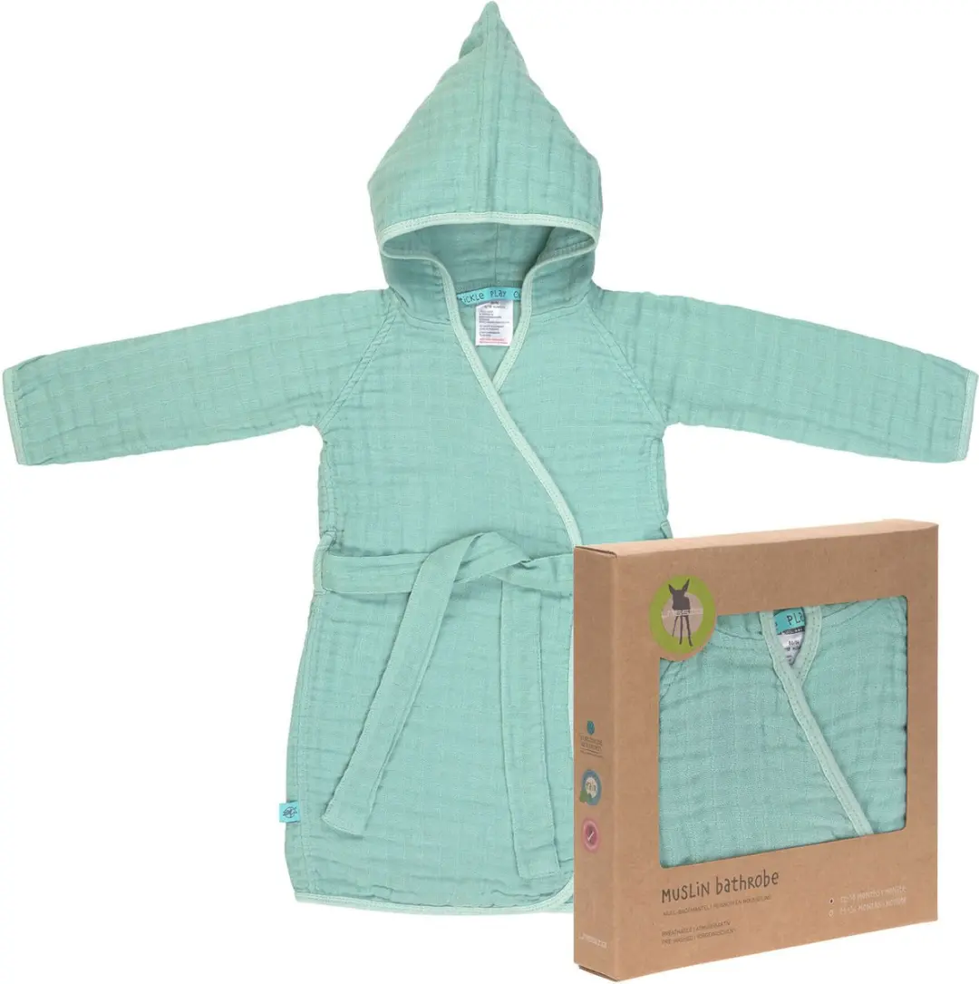 LÄSSIG KINDERBADJAS MOUSSELINE BADJAS 12 18 MAANDEN Mint