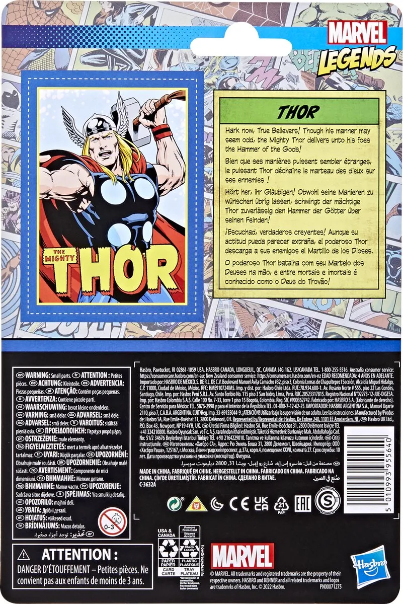 Marvel Hasbro Thor Action Figure F38195X0 - 10 cm Multicolours