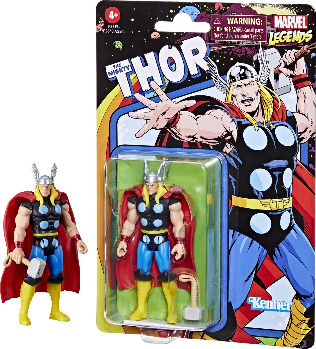 Marvel Hasbro Thor Action Figure F38195X0 - 10 cm Multicolours