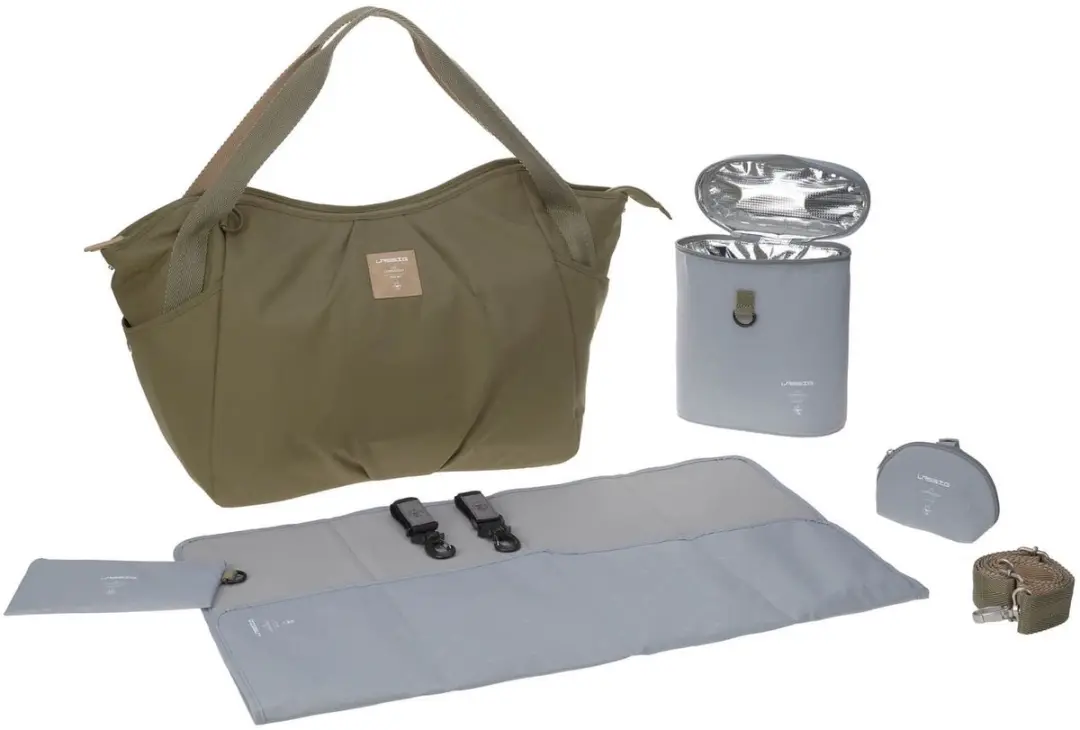Lässig Luiertas Green Label Twin Bag Olive