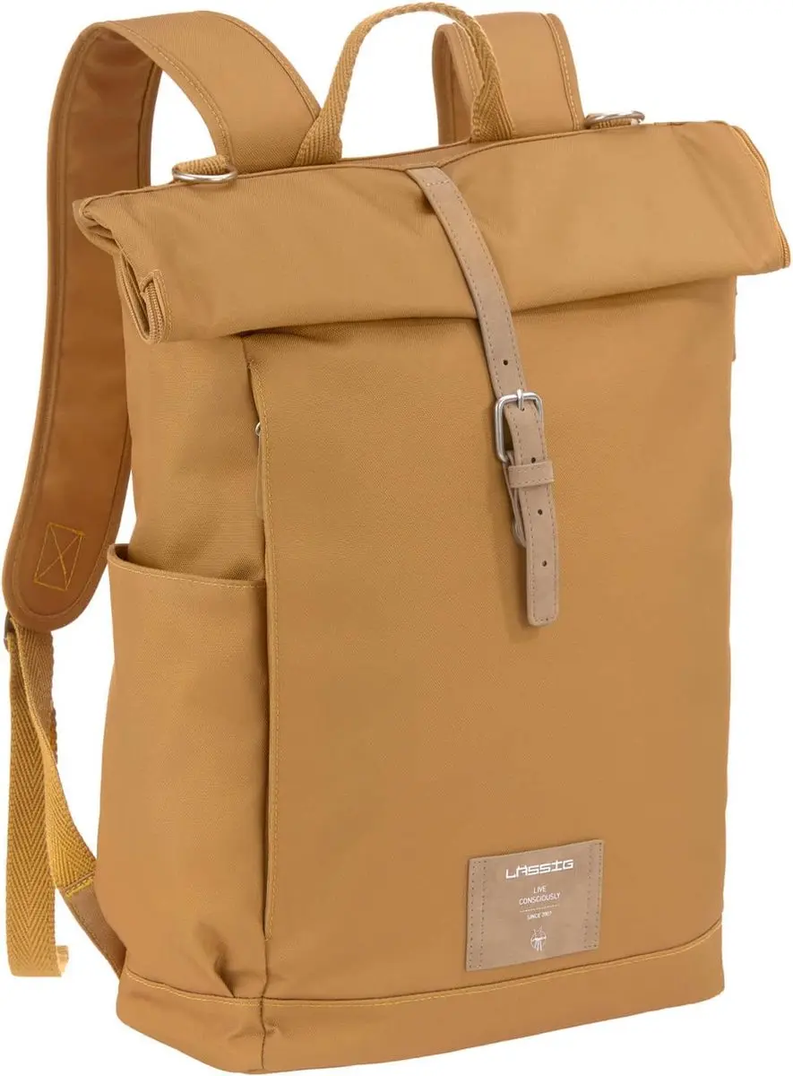 LÄSSIG Luiertas Rolltop Backpack rugzak incl verschoningsmatje