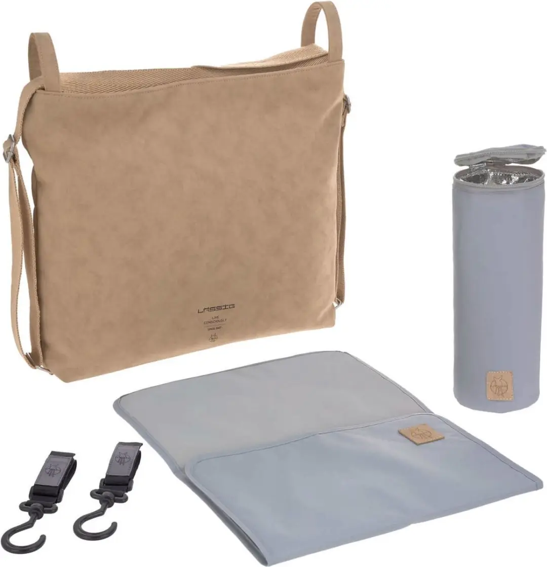 Lässig Luiertas Schoudertas Tender Conversion Bag Camel Bruine
