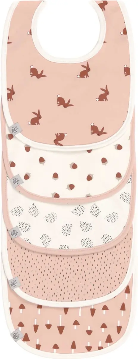 Lässig slabbetje 5 stuks Little Forest Rabbit 3 tot 18 maanden