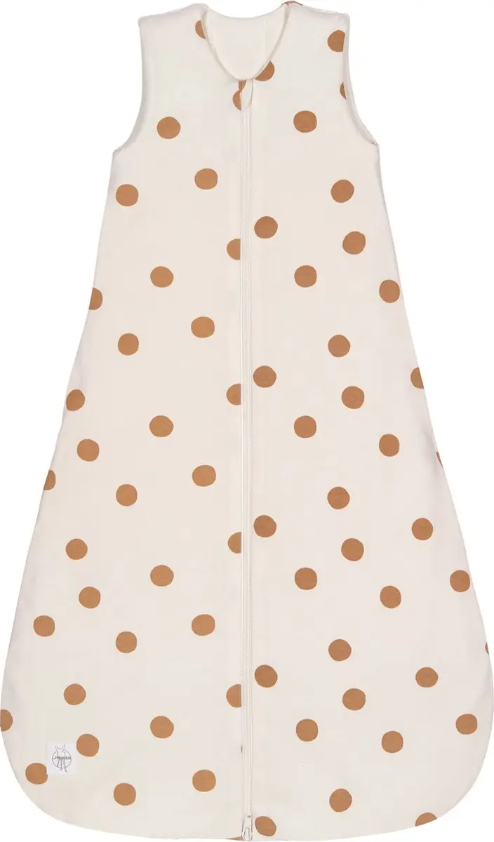 LÄSSIG babyslaapzak 4 seizoenen Big Dots milky, mt 62/68, 3-6 mnd