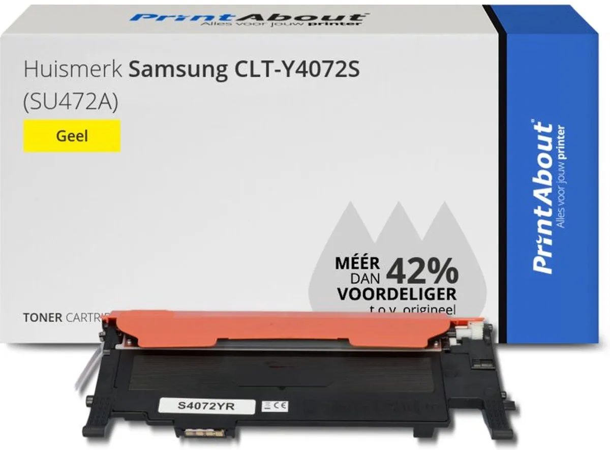 PrintAbout CLT-Y4072S Toner Geel - 1.750 pagina's