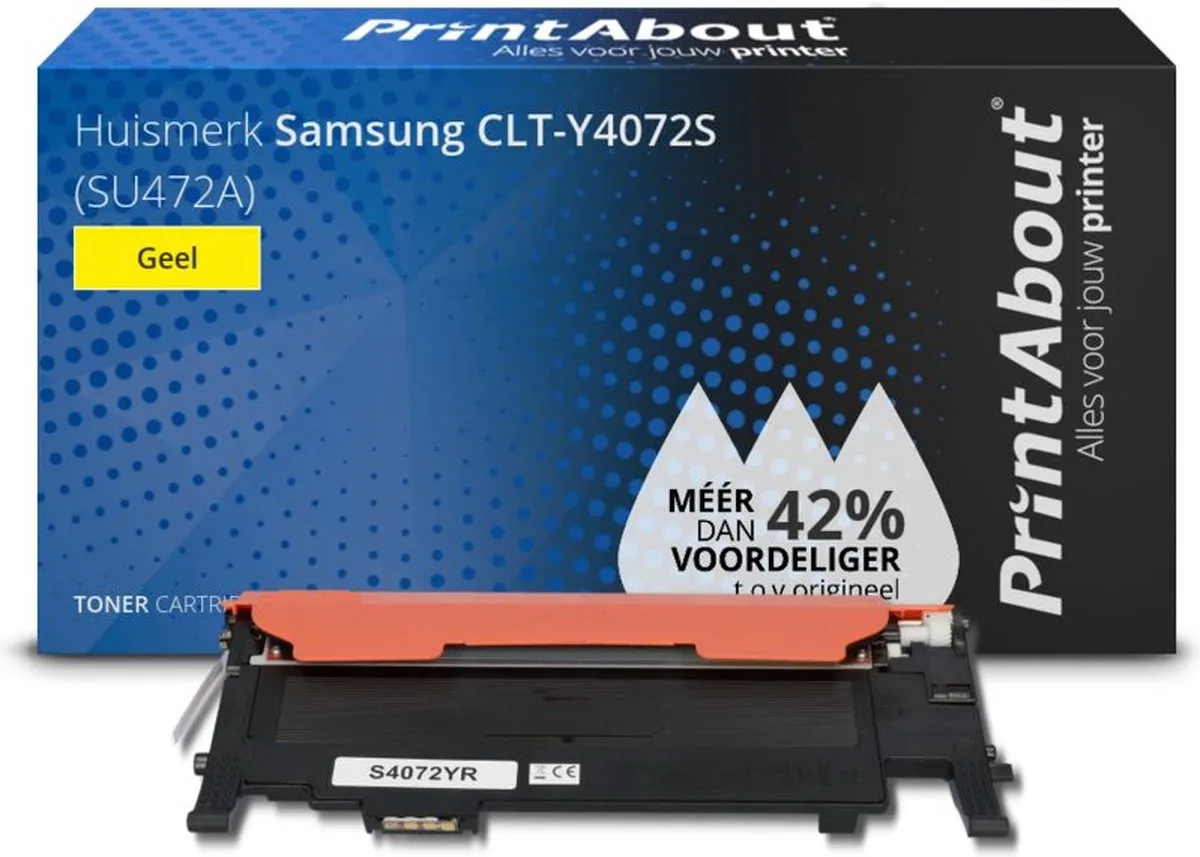 PrintAbout CLT-Y4072S Toner Geel - 1.750 pagina's