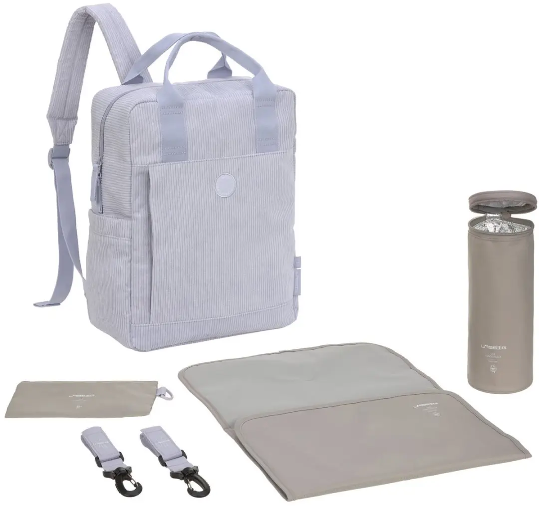 Lässig luiertas Green Label Vividal Backpack rugzak Cord lilac